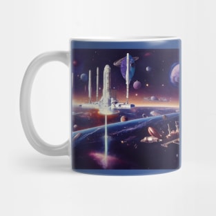 Interplanetary Spaceport Mug